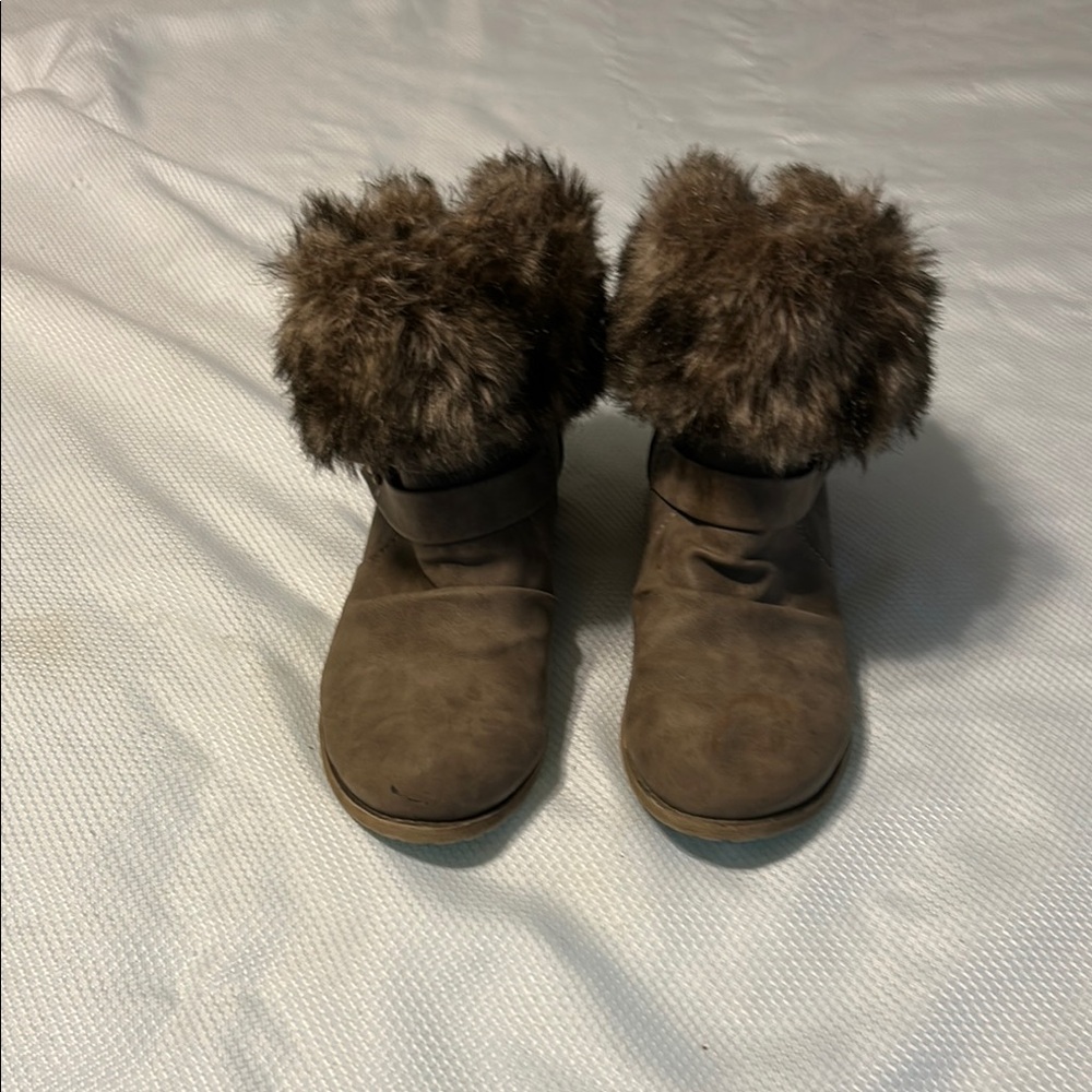 Jellypop Brown Fur-Trimmed Boots